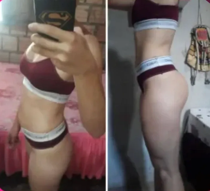 Antes e depois aluna 1